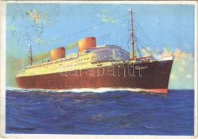 1932 Vierschrauben-Turbinen-Schnelldampfer Bremen Norddeutscher Lloyd Bremen / German ocean liner steamship s: Robert Schmidt (EK)