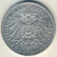 Német Birodalom/Császárság/Poroszország 1907. 5M Ag II.Vilmos T:3 kis ph. Tanúsítvánnyal!