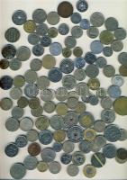 Kis vegyes váltópénz tétel, egész világ, 112db, benne beváltható nominál T:vegyes