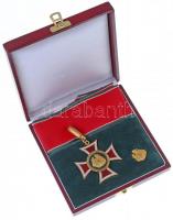 2005. "Fehér Asztal Lovagrend Nagy Aranykeresztje" zománcozott, aranyozott kitüntetés nyak...