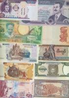 Kis bankjegy tétel, egész világ, 40db T:I