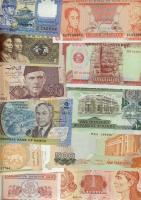 Kis bankjegy tétel, egész világ, 40db T:I