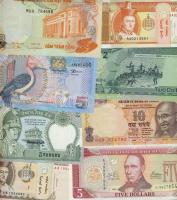 Kis bankjegy tétel, egész világ, 40db T:I