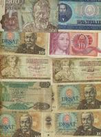 Kis bankjegy tétel, egész világ, 48db T:II,III