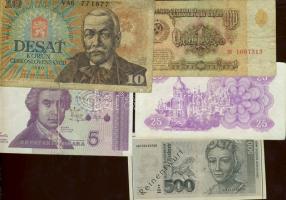 Kis bankjegy tétel, egész világ, 48db T:II,III