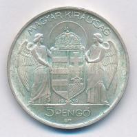1939. 5P Ag "Horthy balra" T:1-,2 patina
Adamo P8.2