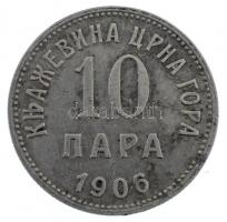 Montenegró 1906. 10p Ni T:2  Montenegro 1906. 10 Para Ni C:XF  Krause KM#2
