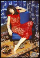 cca 1974 Szolidan erotikus felvételek, vegyes válogatás, 13 db vintage DIAPOZITÍV felvétel, 24x36 mm...