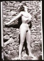 cca 1962 Fekete György (1904-1990) budapesti fényképész gyűjtéséből szolidan erotikus felvételek, 23...