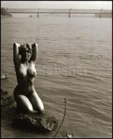 Különböző időpontokban és eltérő helyszíneken készült akt felvételek, 13 db vintage NEGATÍV, 6x6 cm ...