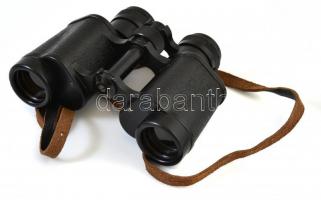 Szovjet katonai távcső, tokban, 15x12x5 cm