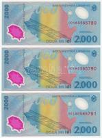 Románia 1999. 2000L "Napfogyatkozás" (3x sorszámkövető, "001A") T:I
Romania 199...