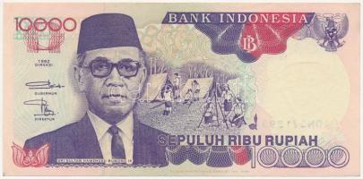 Indonézia 1992. 10.000R T:III Indonesia 1992. 10.000 Rupiah C:F Krause P#131a