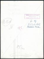 cca 1972 Magyar Alfréd budapesti fotóművész feliratozott, vintage fotóművészeti alkotása (Esti előad...