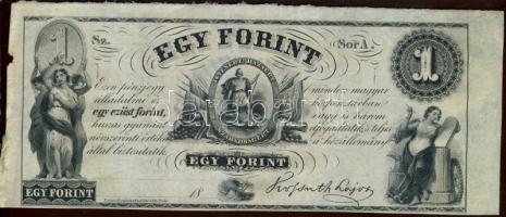 Emigrációs "Kossuth bankó" 18.. 1Ft "Sor A." T:I