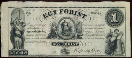Emigrációs "Kossuth bankó" 18.. 1Ft "Sor A." T:I