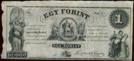 Emigrációs "Kossuth bankó" 18.. 1Ft "Sor A." T:I