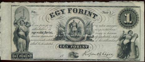 Emigrációs "Kossuth bankó" 18.. 1Ft "Sor A." T:I