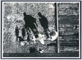 1999 Opre Edina feliratozott vintage fotóművészeti alkotása, 13x18 cm