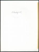 cca 1976 Köménymag, Botta Dénes (1921-2010) budapesti fotóművész hagyatékából pecséttel jelzett, fel...