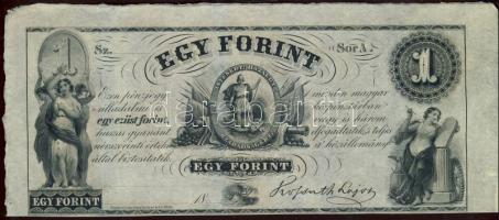 Emigrációs "Kossuth bankó" 18.. 1Ft "Sor A." T:I