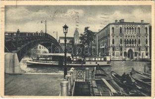 1936 Venezia, Venice; Ponte dellAccademia / Academy Bridge, boats (EK)