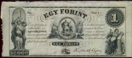 Emigrációs "Kossuth bankó" 18.. 1Ft "Sor A." T:I