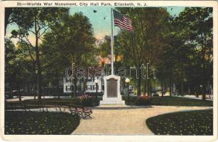 1947 Elizabeth (New Jersey), Worlds War Monument, City Hall Park (EK)