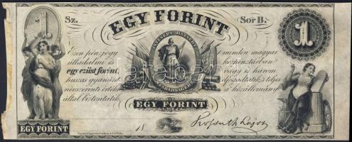 Emigrációs "Kossuth bankó" 18.. 1Ft "Sor B." T:I