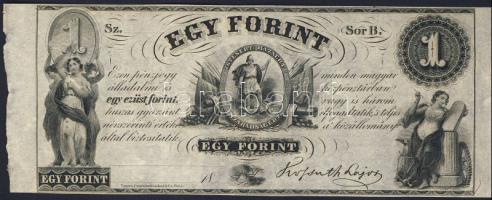 Emigrációs "Kossuth bankó" 18.. 1Ft "Sor B." T:I