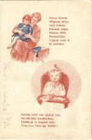 1923 Amerikai Vöröskereszt Anya- és Csecsemővédő akciója Magyarországon / The American Red Cross propaganda in Hungary, Mother and child protective action (kis szakadás / small tear)