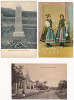 23 db RÉGI használatlan magyar város képeslap Eger környékéről / 23 pre-1945 unused Hungarian town-v...