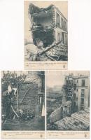 1916 Paris, Lesd Zeppelins sur Paris, Crimes Odieux des Pirates Boches - 8 pre-1945 unused postcards