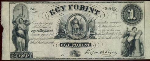 Emigrációs "Kossuth bankó" 18.. 1Ft "Sor B." T:I