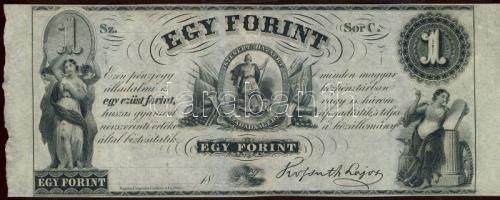 Emigrációs "Kossuth bankó" 18.. 1Ft "Sor C." T:I