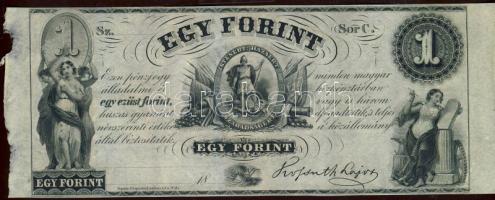 Emigrációs "Kossuth bankó" 18.. 1Ft "Sor C." T:I