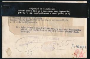 1957 Mans-i 24 órás autóverseny, hátoldalon feliratozott sajtófotó, foltos, 12×17,5 cm