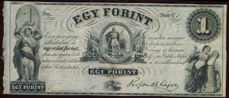 Emigrációs "Kossuth bankó" 18.. 1Ft "Sor C." T:I