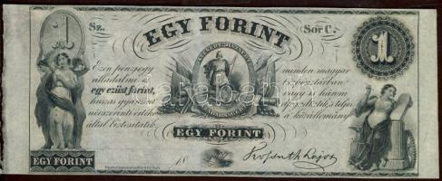 Emigrációs "Kossuth bankó" 18.. 1Ft "Sor C." T:I