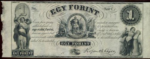 Emigrációs "Kossuth bankó" 18.. 1Ft "Sor C." T:I