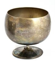 6 db Delberti ezüstözött fagylalt kehely. Retro design. Jelzett. d: 11 cm, m: 10 cm