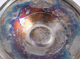 6 db Delberti ezüstözött fagylalt kehely. Retro design. Jelzett. d: 11 cm, m: 10 cm