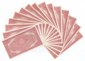 1920. 2K (15x) "2ab" csillagos sorszámmal, közte sorszámkövető négyes T:I,II nagyrészt haj...