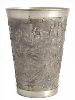 Alkalmi ón pohár: Innsbruck Winter Olympics 1976 felirattal. 8,5 cm