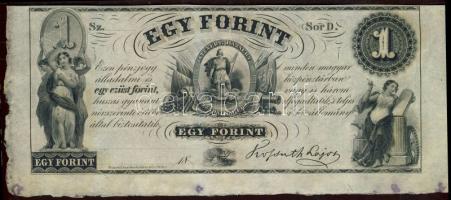 Emigrációs "Kossuth bankó" 18.. 1Ft "Sor D." T:I