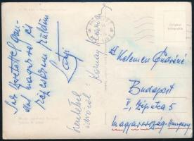 1966 Latabár Kálmán és Kornay Mariann által írt képeslap