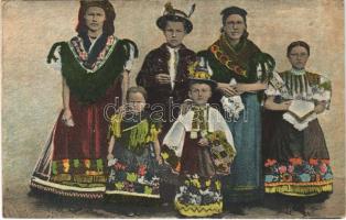 1927 Mezőkövesd, Matyó népviselet, magyar folklór / Hungarian folklore from Mezőkövesd (EK)