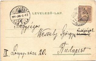 1901 Amerikanische Neger / African American folklore art postcard, black people. Nationalitäten-Post...