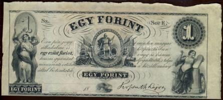 Emigrációs "Kossuth bankó" 18.. 1Ft "Sor E." T:I