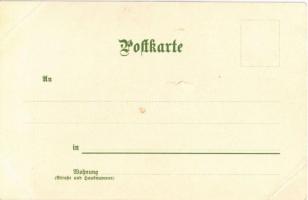 März. "Monatsgrüsse" Druck u. Verlag v. M. Seeger. Art Nouveau, litho s: T. Guggenberger  ...